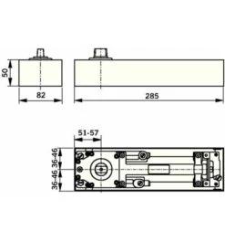 BTS BTS 75 V Festst.EN 1-4 Max.1100mm Max.Türgewicht 120kg DORMAKABA -Abus Geschaft boden tuerschliesser allgemeine tueren 1 fluegelig 1536240 czm