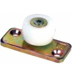 HELM Schiebetor-Gleitrolle, A. Bodenpl., 459 PL, Rollen Ø 39 Mm, Stahl Verzinkt, Rolle KF