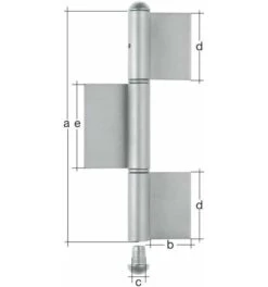 GAH Alberts Konstruktionsband KO8, 3-teilig, Roh240/16
