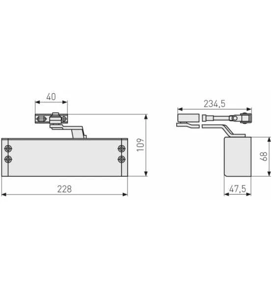 ABUS Türschließer 7603 W 3 ABUS Türschließer 7603 W – Bild 3