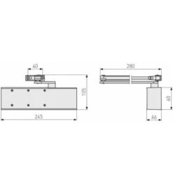 ABUS Türschließer 9603 V S 7 ABUS Türschließer 9603 V S -Abus Geschaft oben tuerschliesser allgemeine tueren 1 fluegelig 1586354 czm