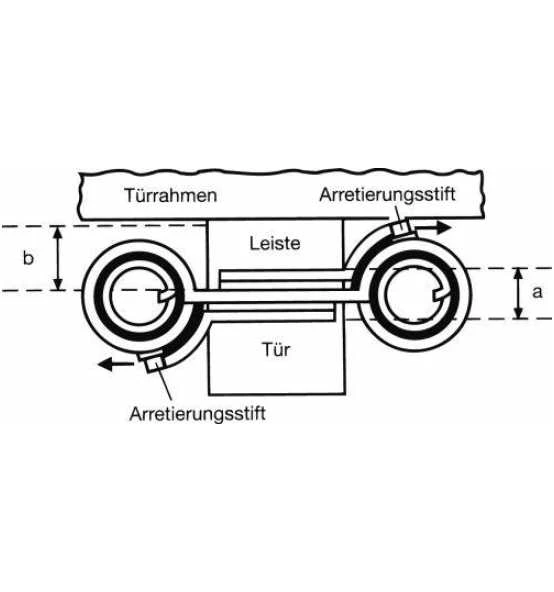 Fridavo Pendeltürbänder Nr. 36 Stahl Verzinkt 150 Mm 2 Fridavo Pendeltürbänder Nr. 36 Stahl Verzinkt 150 Mm – Bild 2