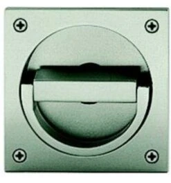 FSB ZT-Schiebetürmuschelgriff, OL, Vierkant 8 Mm, DL-R, ALU, Mod. 4204, Elox. F1