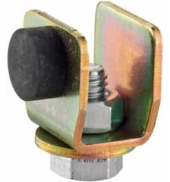 HELM Schiebetor-Schienenstopper, 500 P, Stahl Galvanisch Verzinkt