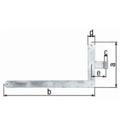 GAH Alberts Torwinkelband 600x1000x60x120mm STA TZN Li.unten 8mm
