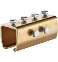 HELM Schiebetor-Verbindungsmuffe, Nummer 1403, Mit Regulierschrauben, 60x55x150x4, 5 Mm